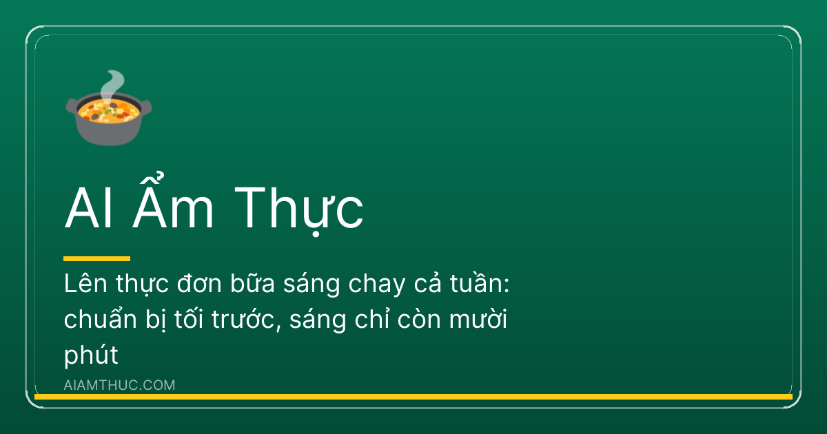 Bữa sáng chay trên bàn gỗ gần cửa sổ: bát xôi đậu xanh, ly sữa đậu nành và đĩa khoai lang hấp