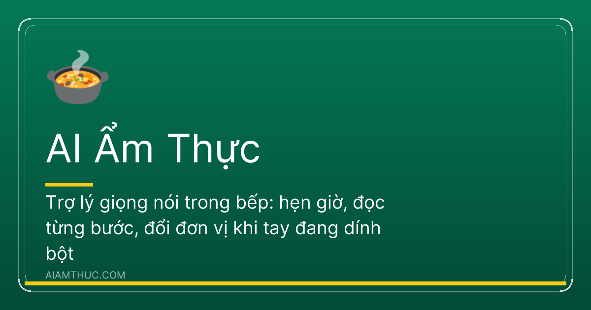 Bàn bếp với thớt rau củ đang thái dở, tô bột và một chiếc loa nhỏ đặt ở góc